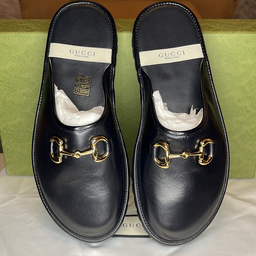 Brand New Size 7 Gucci Mens Slipper With Horsebit